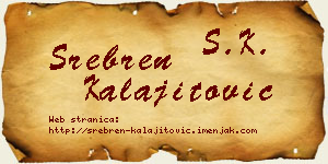 Srebren Kalajitović vizit kartica